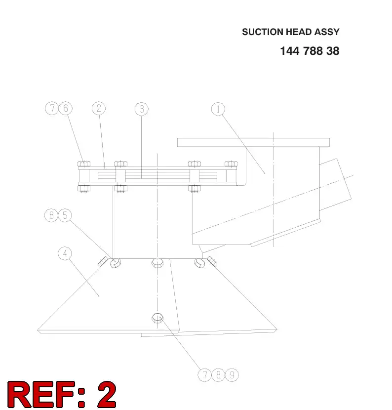 14372508 143 725 08 FLANGE - Sandvik Technical Drawing