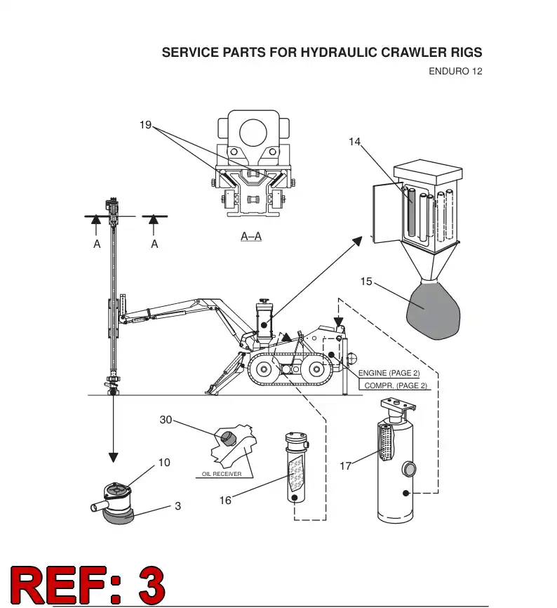 14372758 143 727 58 SUCTION HEAD RUBBER - Sandvik Technical Drawing