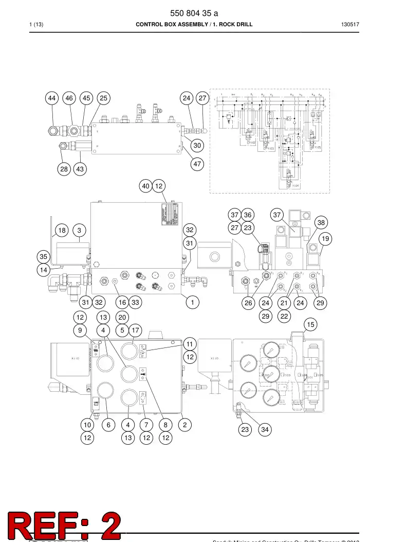 14448458b 144 484 58b Housing - Sandvik Technical Drawing