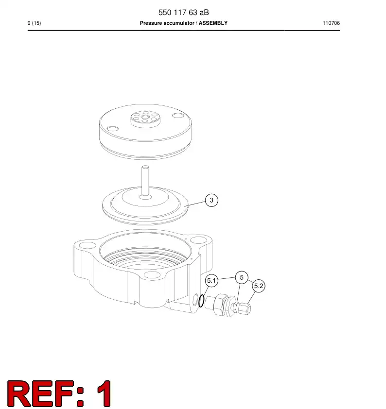 14452148 144 521 48 BATTERY COVER - Sandvik Technical Drawing