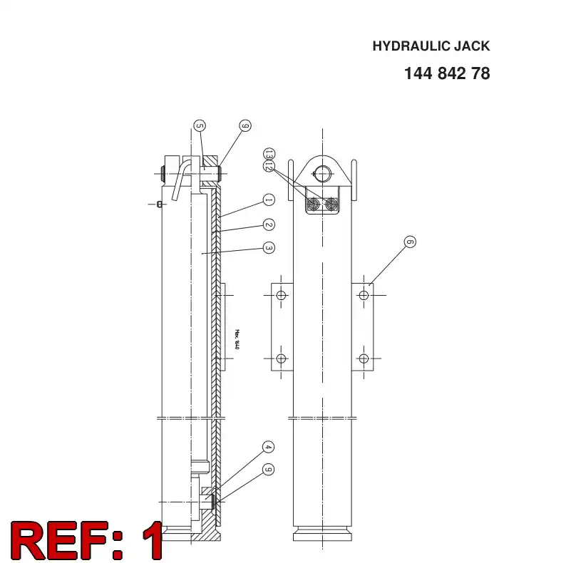 14484688 144 846 88 OUTTER TUBE - Sandvik Technical Drawing