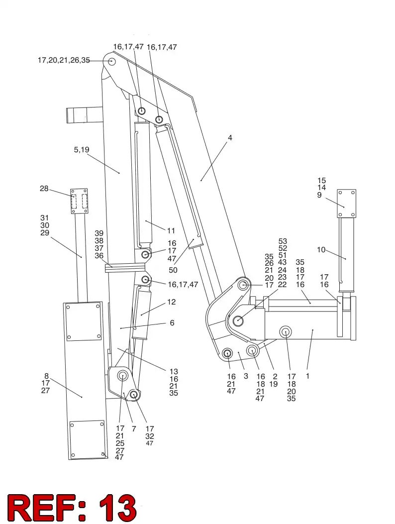 14490003 144 900 03 HYDR.CYLINDER - Sandvik Technical Drawing