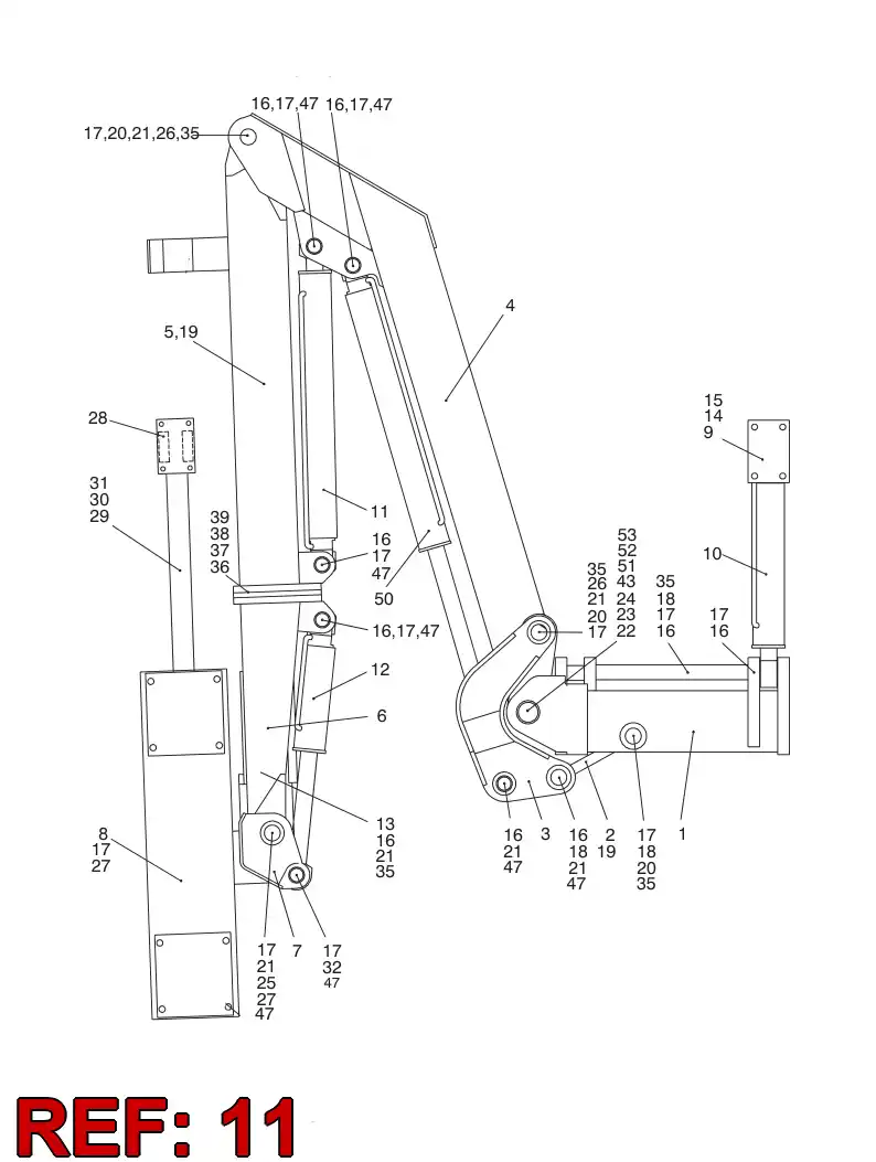 14490133 144 901 33 HYDR.CYLINDER - Sandvik Technical Drawing