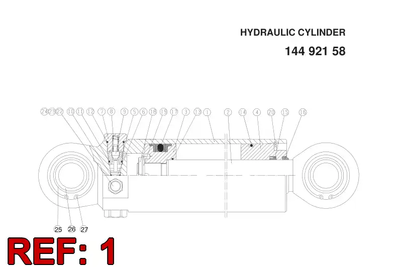 14492288 144 922 88 Tube, Cylinder - Sandvik Technical Drawing