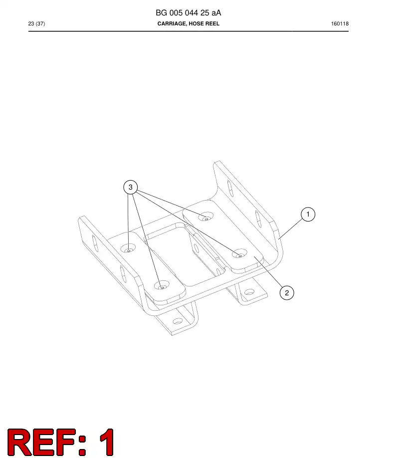 14493578d 144 935 78d Carriage - Sandvik Technical Drawing