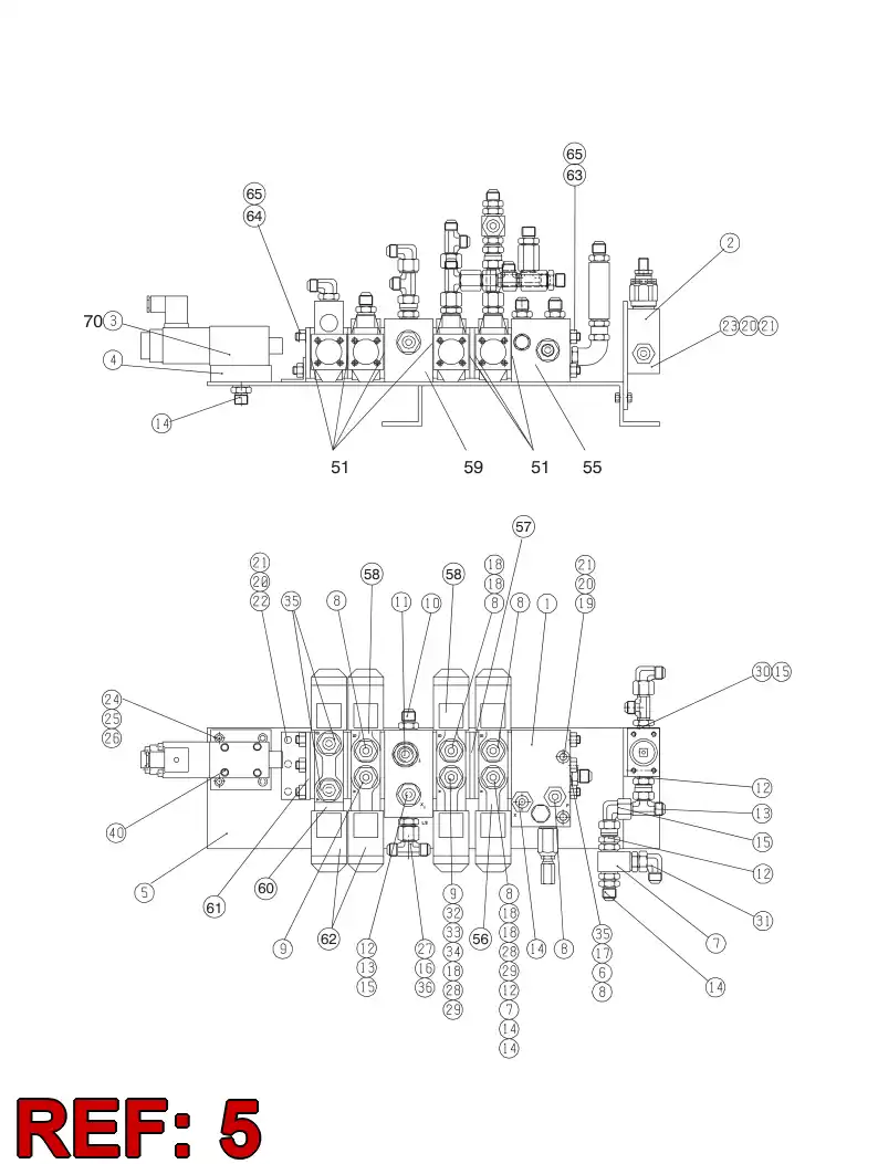 14497358 144 973 58 CONTROL PRING BRACKET - Sandvik Technical Drawing
