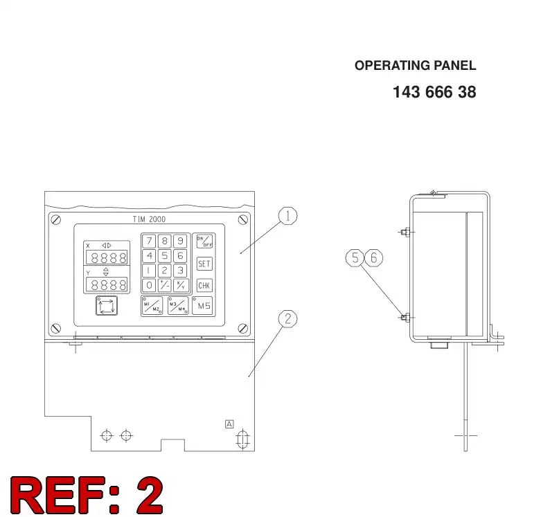 14592318 145 923 18 MOUNTING BRACKET - Sandvik Technical Drawing