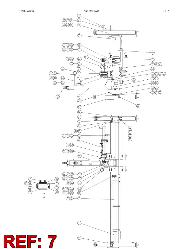 14594208 145 942 08 Cradle - Sandvik Technical Drawing