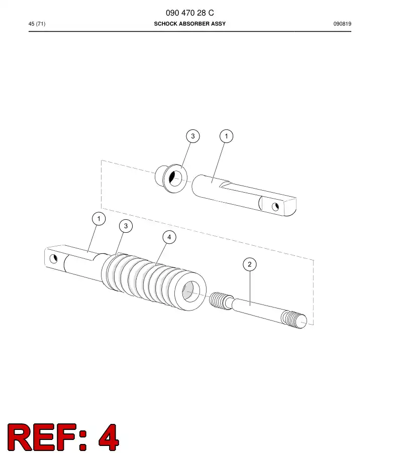 15011408 150 114 08 SPRING - Sandvik Technical Drawing