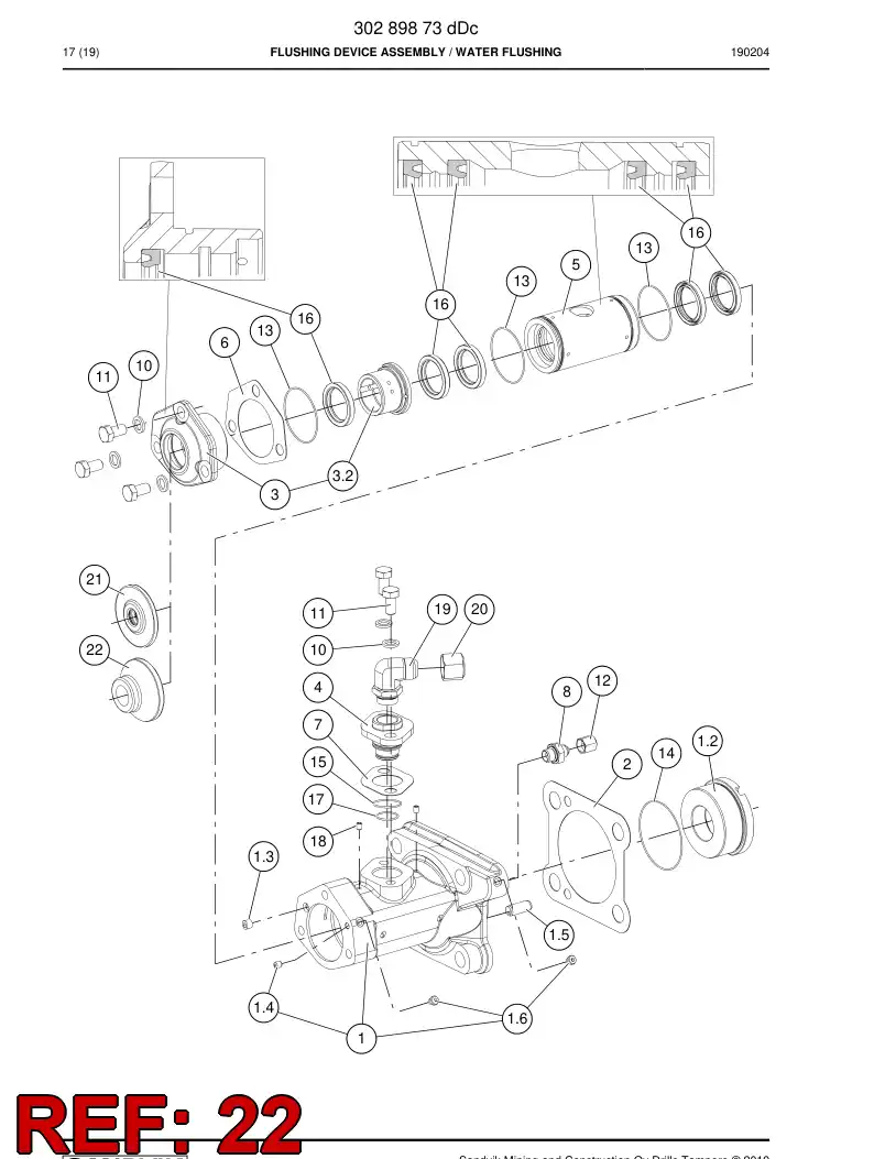 15020828a 150 208 28a PROTECCIN - Sandvik Technical Drawing