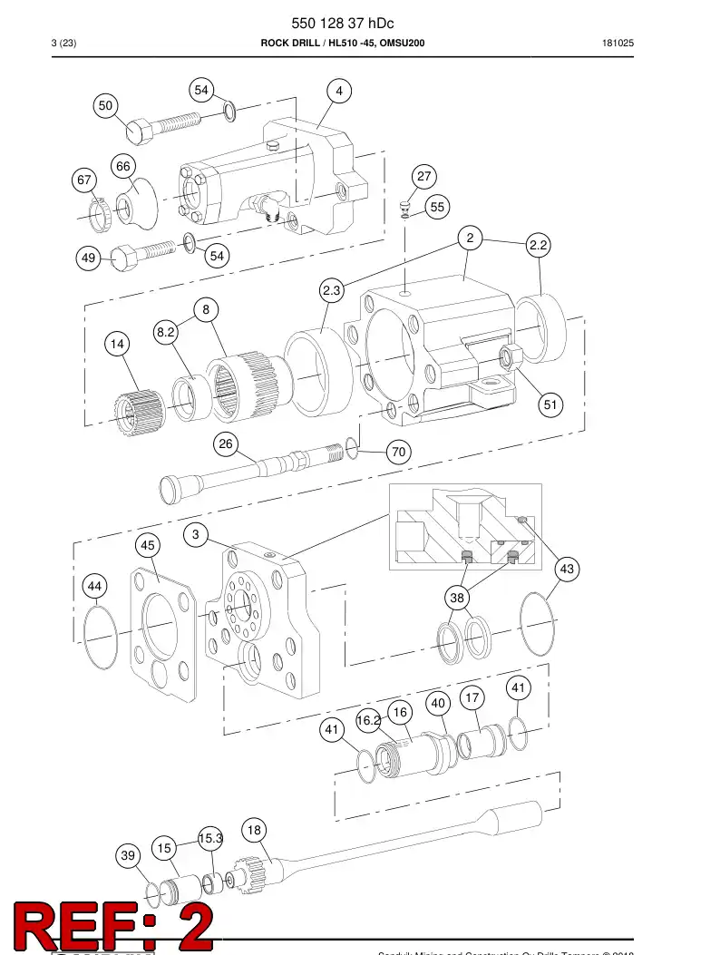 15027638b 150 276 38b Bushing - Sandvik Technical Drawing