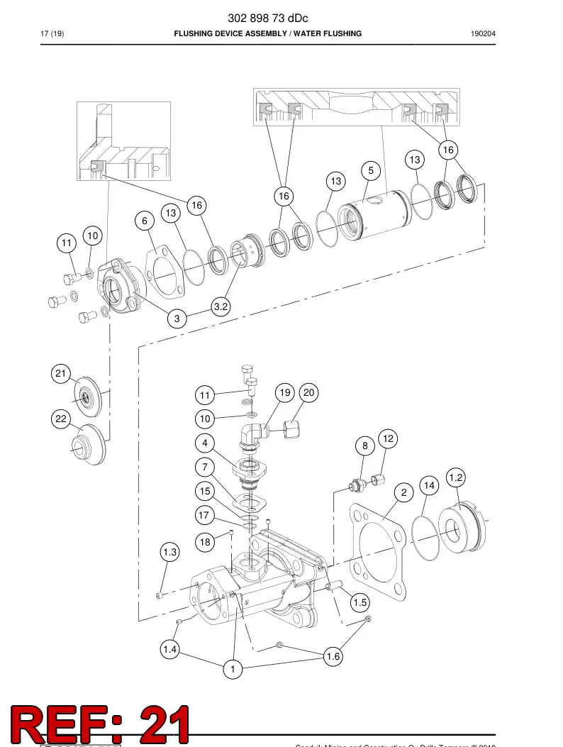 15029248 150 292 48 PROTECCIN - Sandvik Technical Drawing