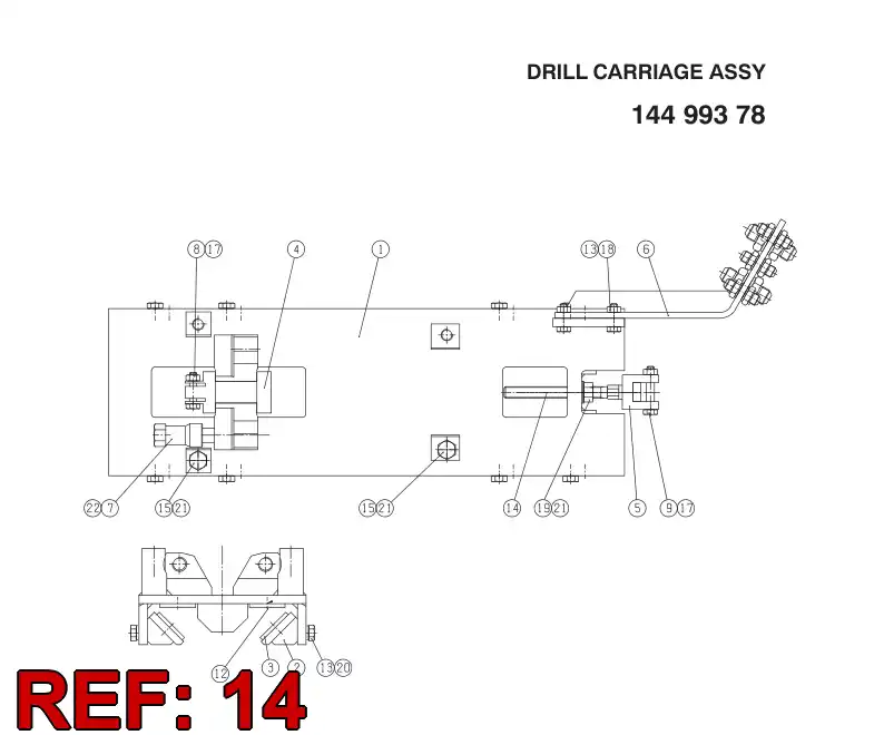 15055038 150 550 38 SCREW - Sandvik Technical Drawing