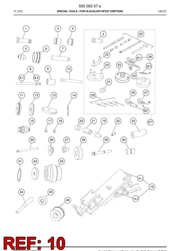 15055168b 150 551 68b Punch - Sandvik Technical Drawing