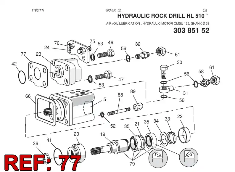 15057208 150 572 08 Gasket plate - Sandvik Technical Drawing