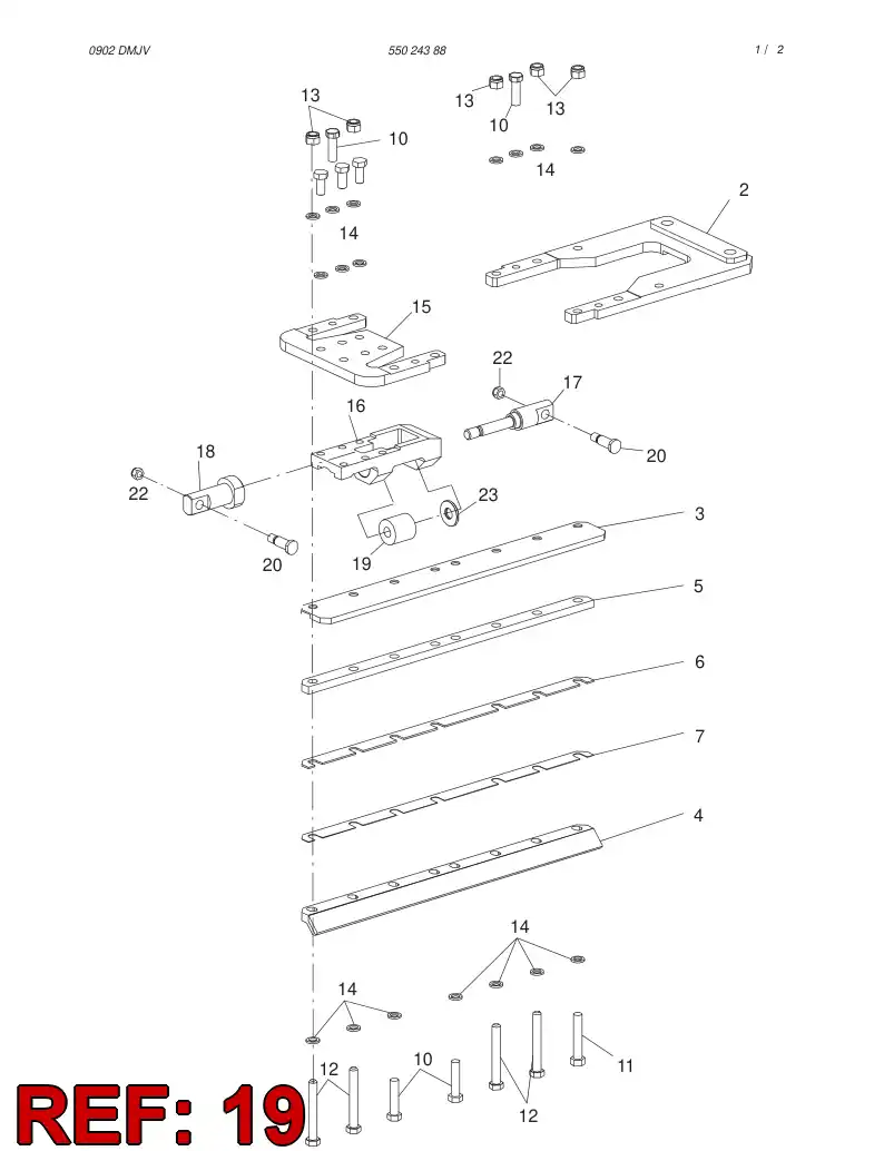 15057468 150 574 68 ABSORBER BUSHING - Sandvik Technical Drawing