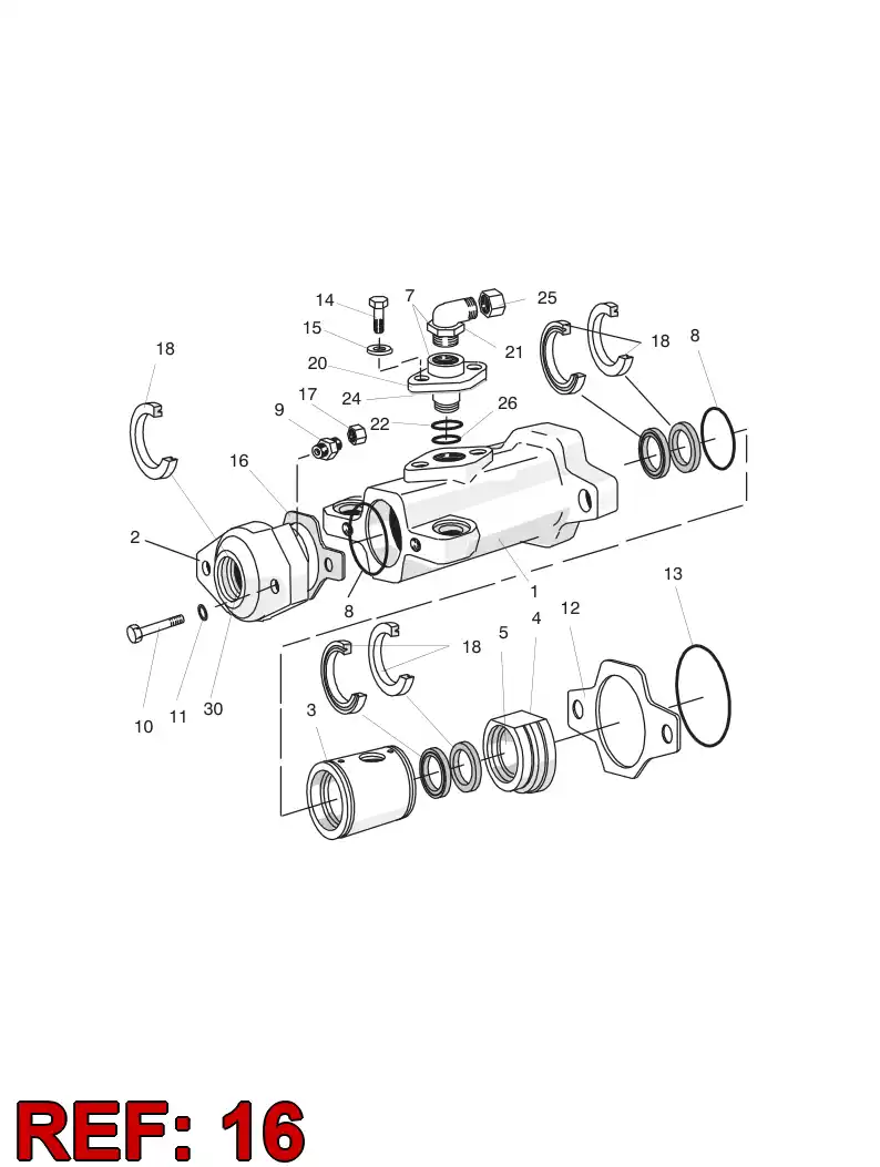 15063328 150 633 28 GASKET - Sandvik Technical Drawing