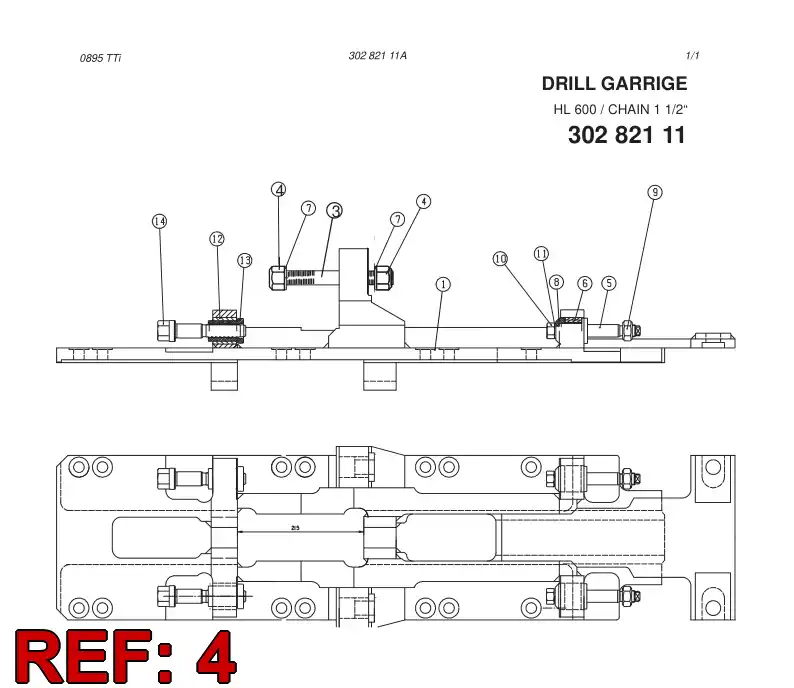 15065198 150 651 98 NUT - Sandvik Technical Drawing