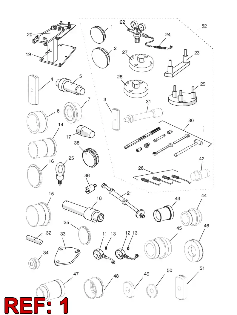 15067108 150 671 08 HANDLE - Sandvik Technical Drawing