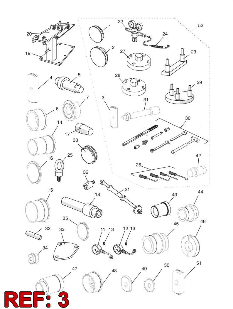 15067368 150 673 68 HANDLE - Sandvik Technical Drawing