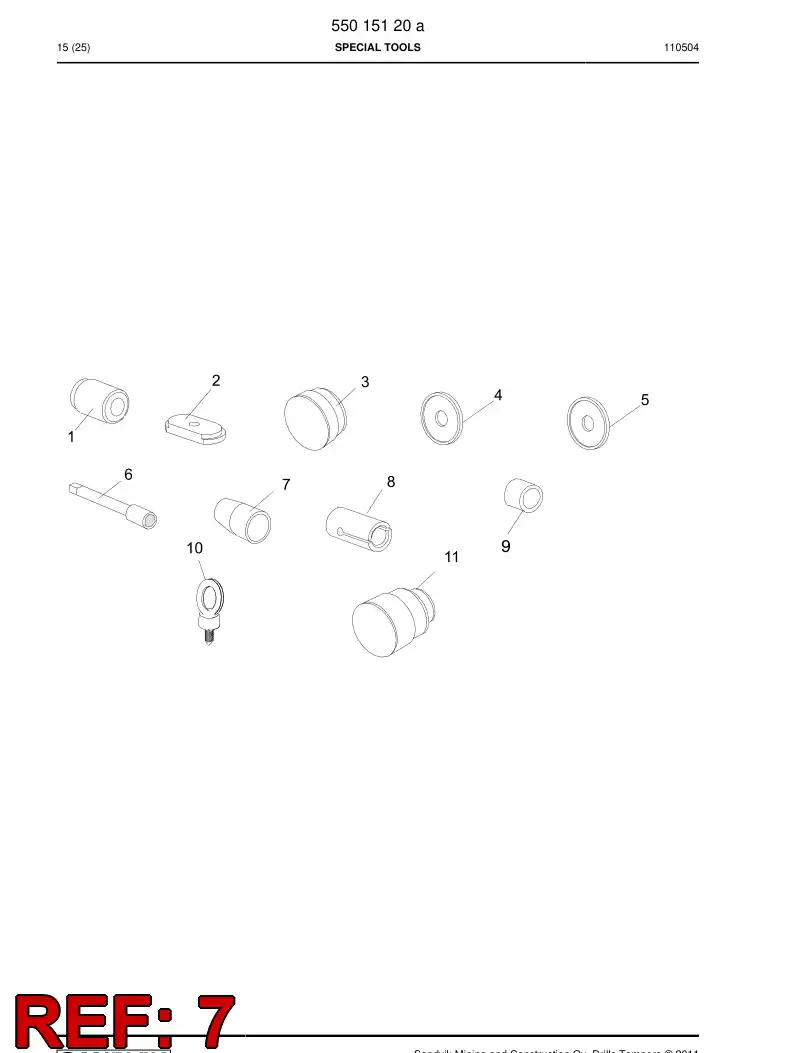 15067808a 150 678 08a Mounting sleeve - Sandvik Technical Drawing