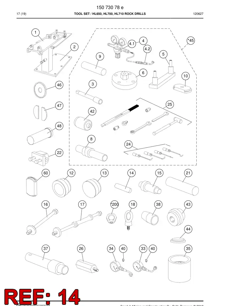 15073638a 150 736 38a MACHO - Sandvik Technical Drawing