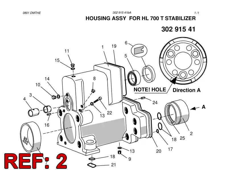 15079028 150 790 28 RING ASSY - Sandvik Technical Drawing