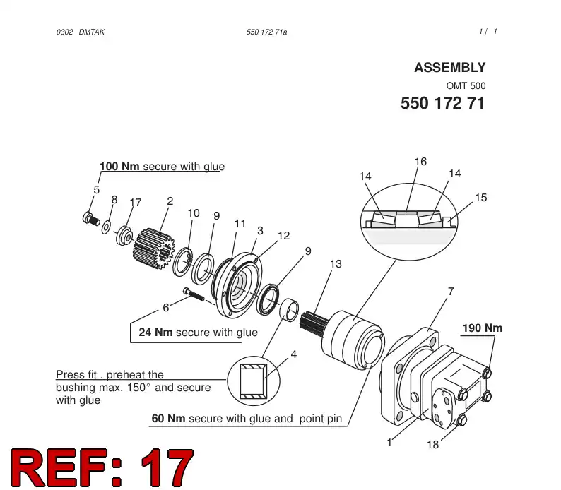 15081088 150 810 88 WASHER - Sandvik Technical Drawing