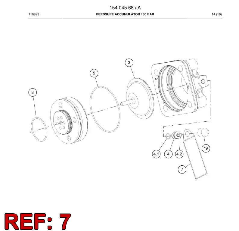 15154858a 151 548 58a Sign - Sandvik Technical Drawing