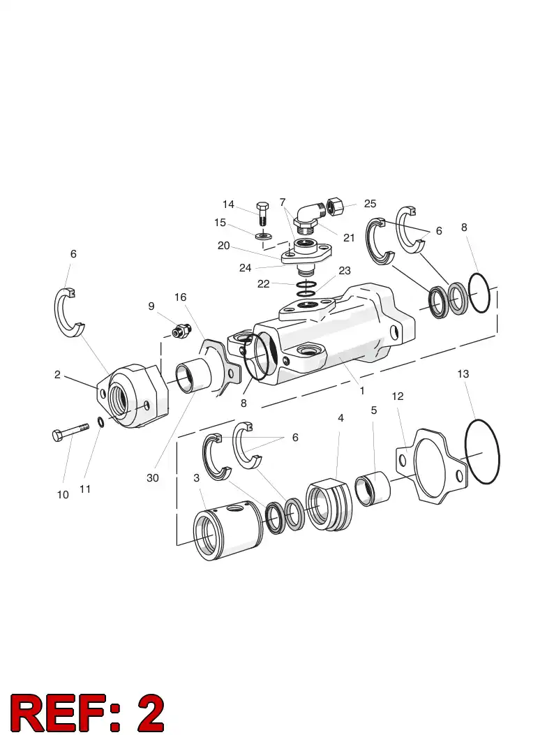 15169398 151 693 98 FLANGE - Sandvik Technical Drawing