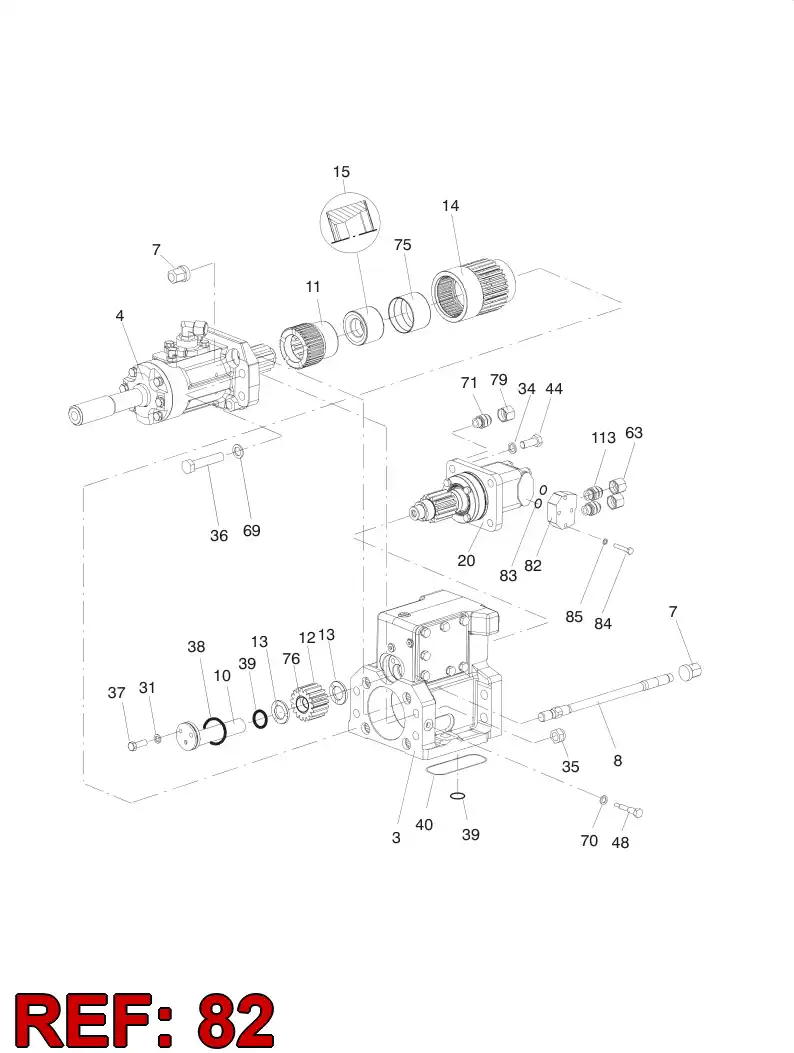 15173928 151 739 28 Piece, Connecting - Sandvik Technical Drawing