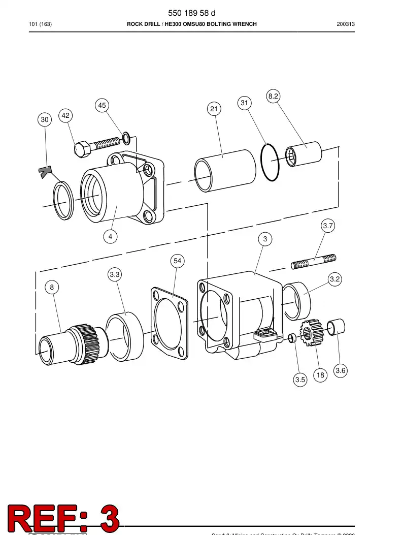 15176708a 151 767 08a Bushing - Sandvik Technical Drawing