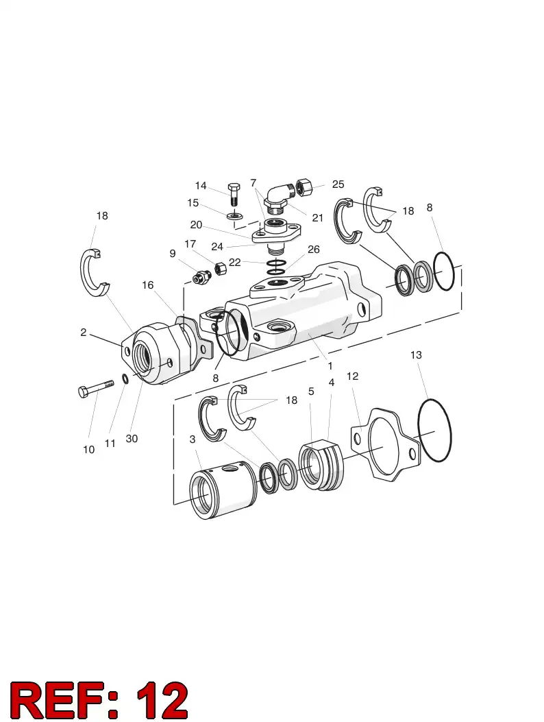 15184968 151 849 68 GASKET - Sandvik Technical Drawing