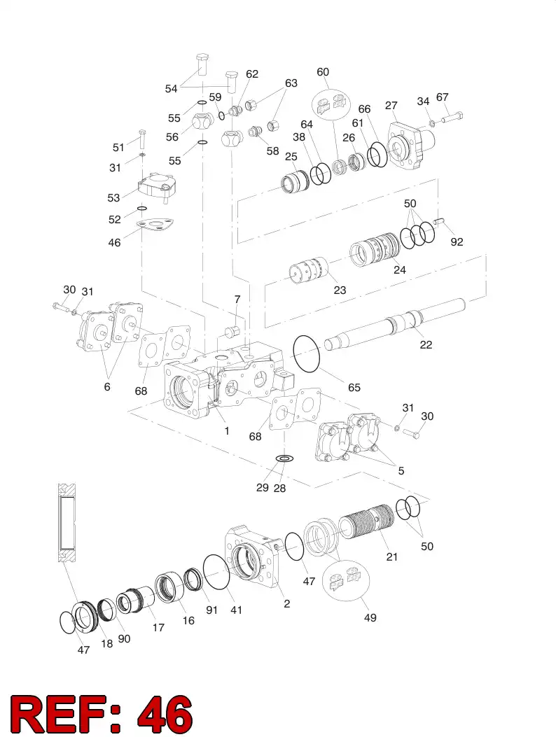 15191708 151 917 08 GASKET PLATE - Sandvik Technical Drawing
