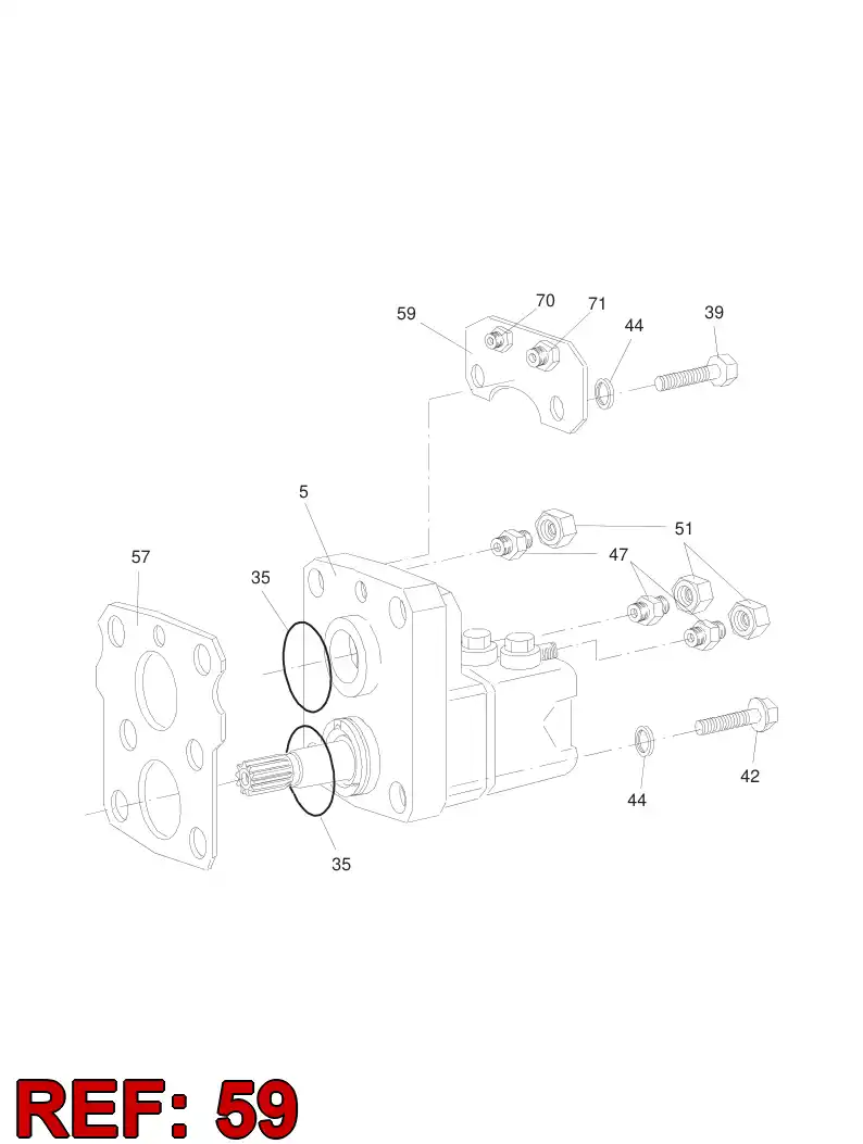 15205688 152 056 88 HOSE CLIP - Sandvik Technical Drawing