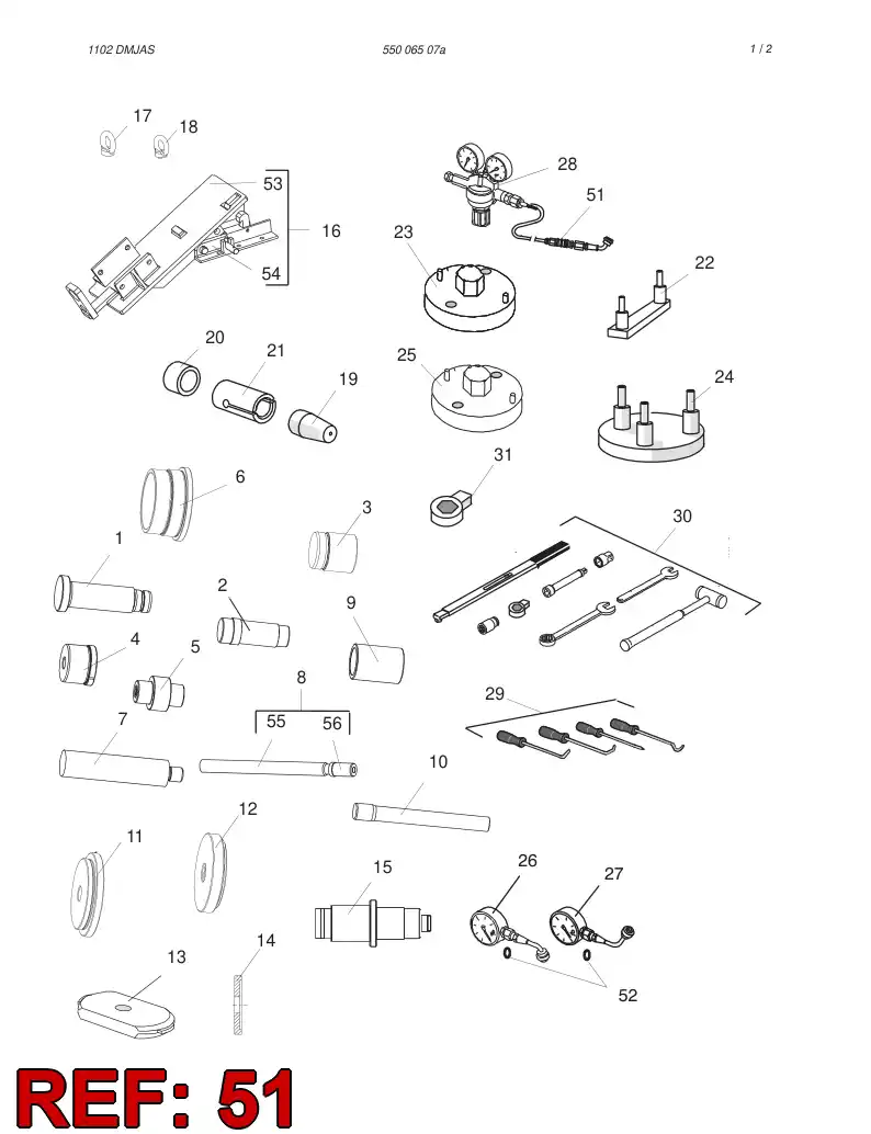 15209878 152 098 78 MOUNTING TOOL - Sandvik Technical Drawing