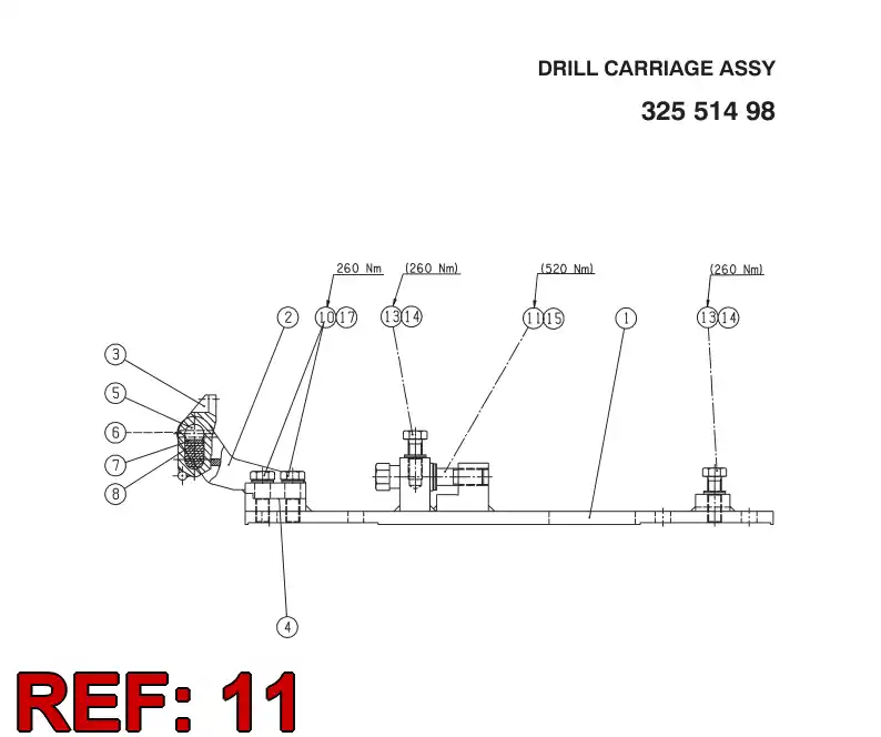 15211418 152 114 18 SCREW - Sandvik Technical Drawing