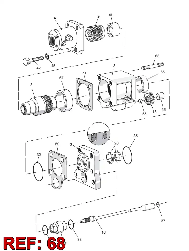 15211548 152 115 48 SIDE BOLT - Sandvik Technical Drawing
