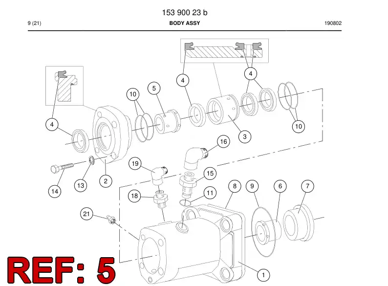 15214298a 152 142 98a Bushing - Sandvik Technical Drawing