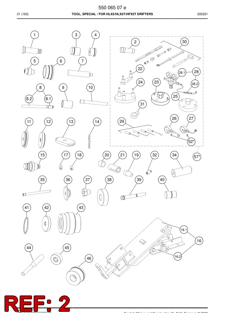 15224888c 152 248 88c Punch - Sandvik Technical Drawing