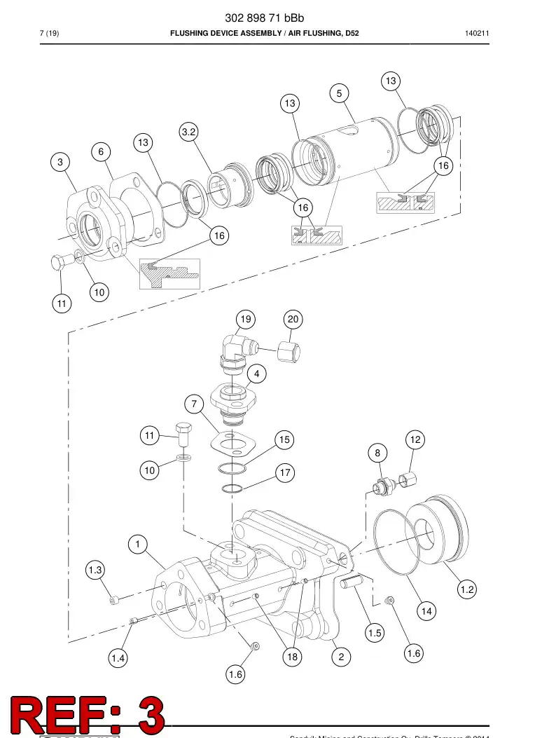 15226648d 152 266 48d Bushing - Sandvik Technical Drawing