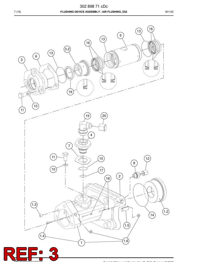 15226648e 152 266 48e HUB BEARING - Sandvik Technical Drawing