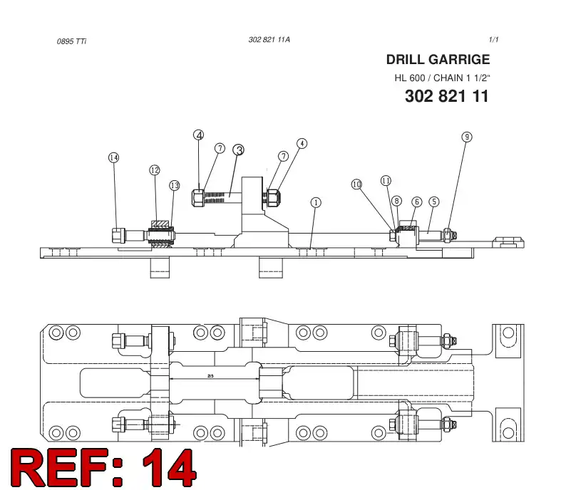 15234658 152 346 58 SCREW - Sandvik Technical Drawing
