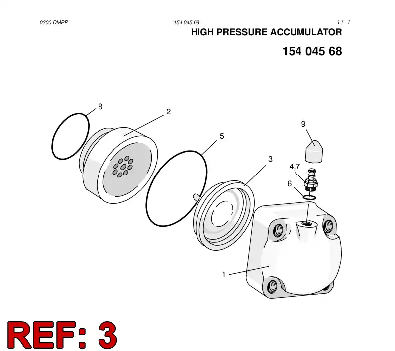 15235798 152 357 98 DIAPHRAGM - Sandvik Technical Drawing