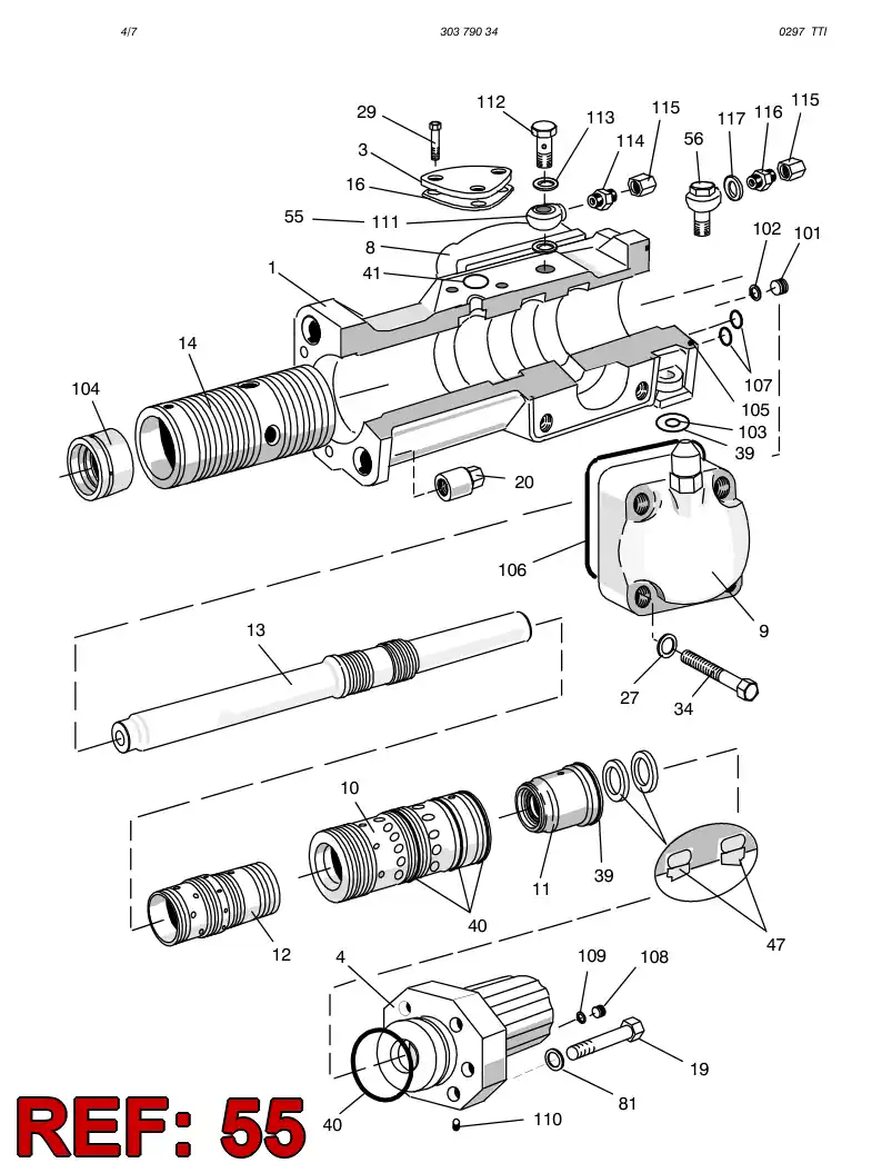 15237558 152 375 58 FITTING ASSY R1" FOR HOSE 1" - Sandvik Technical Drawing
