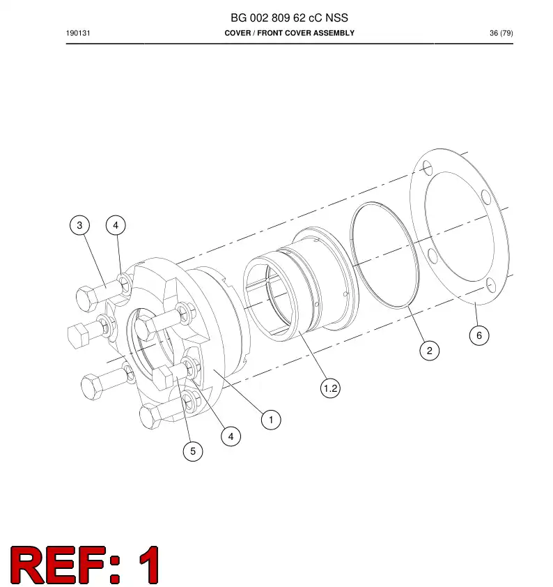 15238718a 152 387 18a Bushing, Bearing - Sandvik Technical Drawing