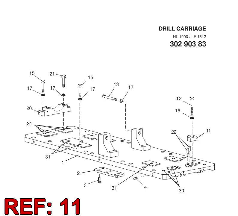 15241098 152 410 98 REAR BRACKET - Sandvik Technical Drawing