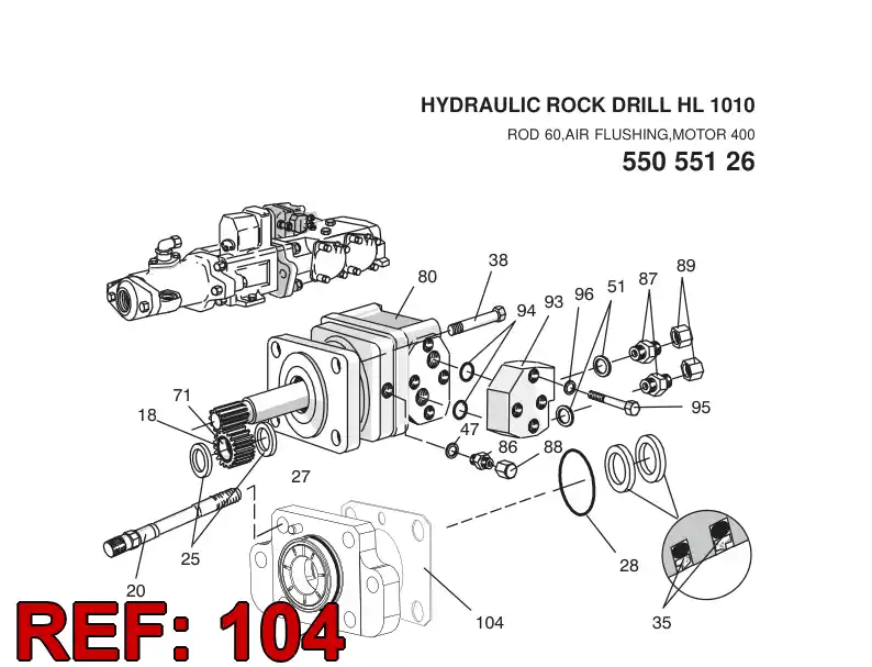 15244428 152 444 28 SEAL - Sandvik Technical Drawing
