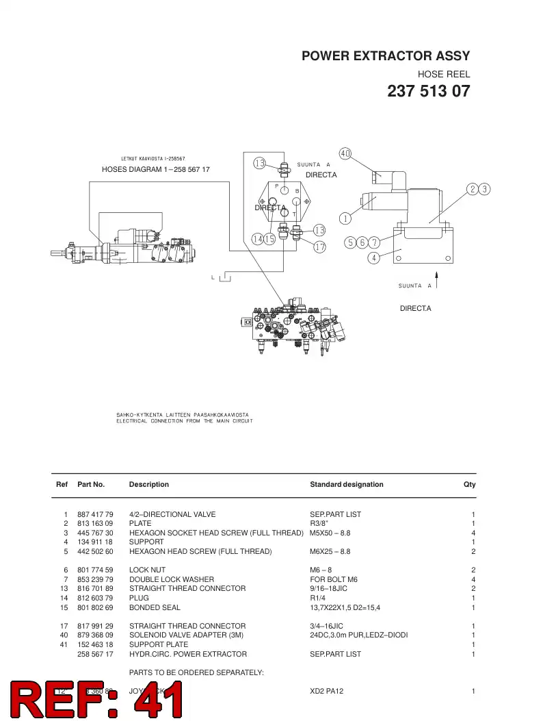 15246318 152 463 18 SUPPORT PLATE - Sandvik Technical Drawing