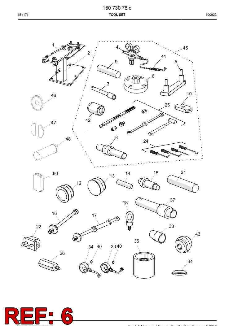 15250138a 152 501 38a HERRAMIENTA - Sandvik Technical Drawing